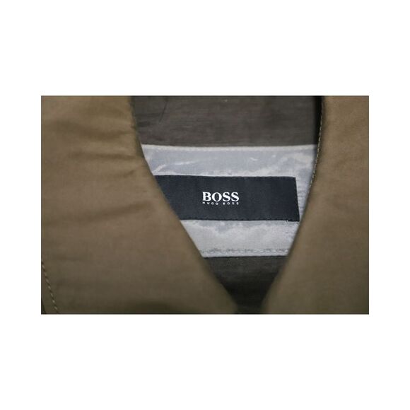 Boss Trench Coat in Tan Cotton - Picture 4 of 5